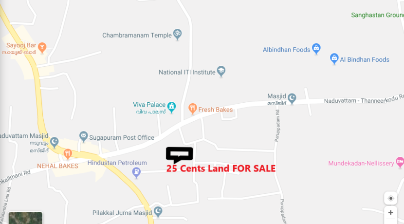 Naduvattam PLOT For SALE - Map