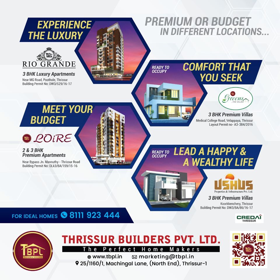 Flats in thrissur | Builders in thrissur
